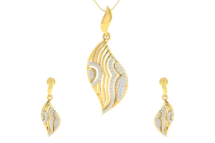 Ivanka Diamond Earrings & Pendant Set
